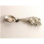 Vintage Sterling Silver Spoon Heart Clover Brooch