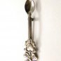 Vintage Sterling Silver Spoon Heart Clover Brooch