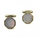 Vintage Silvertone & Mother of Pearl Cufflinks Unbranded 73015
