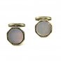 Vintage Silvertone & Mother of Pearl Cufflinks Unbranded 73015