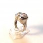 Vintage Sterling Silver Bling Cz Heart Ring Sz 6