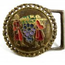 1970's Hebrew Tree of Life Bronze Belt Buckle Made In Israel No. 2 093014