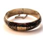 Vintage Siam Sterling Black Niello City In A Boat Bangle Bracelet
