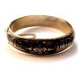 Vintage Siam Sterling Black Niello City In A Boat Bangle Bracelet