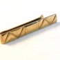 Vintage 1940's - 1950's Gold Tone Tie Clasp by Anson