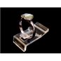 Sterling Silver & Abalone Heart Ring Size 7