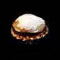 Vintage Gold Filled Shell Cameo Lady Brooch Pendant