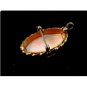 Vintage Gold Filled Shell Cameo Lady Brooch Pendant