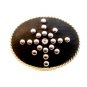 Leather Silver Studs & Rhinestone Western Belt Buckle