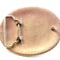 Leather Silver Studs & Rhinestone Western Belt Buckle