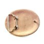Leather Silver Studs & Rhinestone Western Belt Buckle