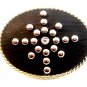 Leather Silver Studs & Rhinestone Western Belt Buckle