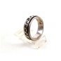 Mans Sterling Silver Worry Spinner Scalloped Ring Size 12 1/2 04152014