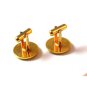 Vintage Gold Tone & Silver Tone Round Masonic Cufflinks