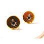 Vintage Gold Tone & Silver Tone Round Masonic Cufflinks