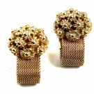 True Vintage Fancy Dress Up Goldtone Wrap Around Cufflinks Unmarked 101614