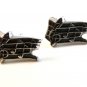 Vintage Silver Tone Musical Note Cufflinks by Hickok U.S.A.
