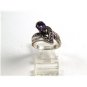 Sterling Silver Amythest Marcasites Ring Size 7