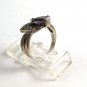 Sterling Silver Amythest Marcasites Ring Size 7