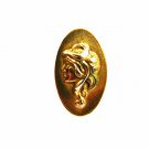 Art Nouveau True Vintage Lady Gibson Girl Goldtone Tie Clasp Unmarked 101614