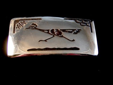 Vintage Road Runner Belt Buckle Made in U.S.A. by Chambers