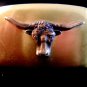 Vintage Cowboy Western Long Horn Belt Buckle Made in U.S.A.