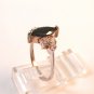 Sterling Silver & Black CZs Ring Size 9