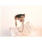 Sterling Silver & Black CZs Ring Size 9