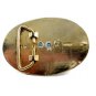 Vintage 1980's 2 Tone Western Square Dance Belt Buckle Not Marked 092314