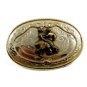 Vintage 1980's 2 Tone Western Square Dance Belt Buckle Not Marked 092314