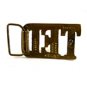 Vintage Solid Brass TED Belt Buckle 11072013