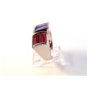 Vintage Sterling Silver Amythests Garnets Ring Sz 8