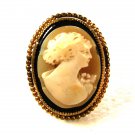 Vintage Hand Carved Cameo Brooch Unbranded 630915