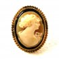 Vintage Hand Carved Cameo Brooch Unbranded 630915