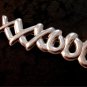 Vintage Sterling Silver Xs & Os Hugs Kisses Brooch