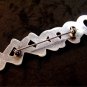 Vintage Sterling Silver Xs & Os Hugs Kisses Brooch