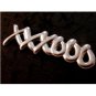 Vintage Sterling Silver Xs & Os Hugs Kisses Brooch
