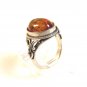 Sterling Silver & Baltic Amber Ring Size 8