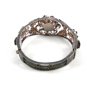 True Vintage 1930's - 1950's Silver Flower Bracelet Unmarked 110714