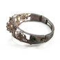 True Vintage 1930's - 1950's Silver Flower Bracelet Unmarked 110714