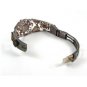 True Vintage 1930's - 1950's Silver Flower Bracelet Unmarked 110714
