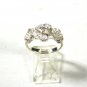 Sterling Silver Sparkley CZ Flower Ring Size 7 Unbranded 7815 Made In Peru