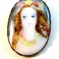 Large Vintage Portrait of a Erethral Lady Brooch