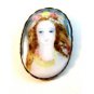 Large Vintage Portrait of a Erethral Lady Brooch