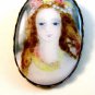 Large Vintage Portrait of a Erethral Lady Brooch