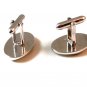 Unmarked Silver Tone & Black & Blue Masonic Cufflinks