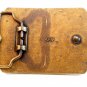 Vintage Yellow Strand Broderick & Bascom Rope Company Belt Buckle U.S.A.