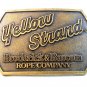 Vintage Yellow Strand Broderick & Bascom Rope Company Belt Buckle U.S.A.