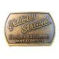Vintage Yellow Strand Broderick & Bascom Rope Company Belt Buckle U.S.A.