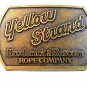 Vintage Yellow Strand Broderick & Bascom Rope Company Belt Buckle U.S.A.